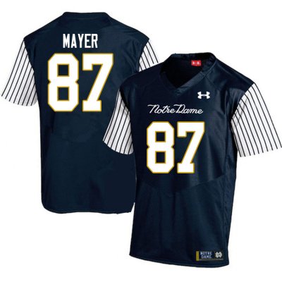 Notre Dame Fighting Irish Men's Michael Mayer #87 Navy Under Armour Alternate Authentic Stitched College NCAA Football Jersey JYC7199AW